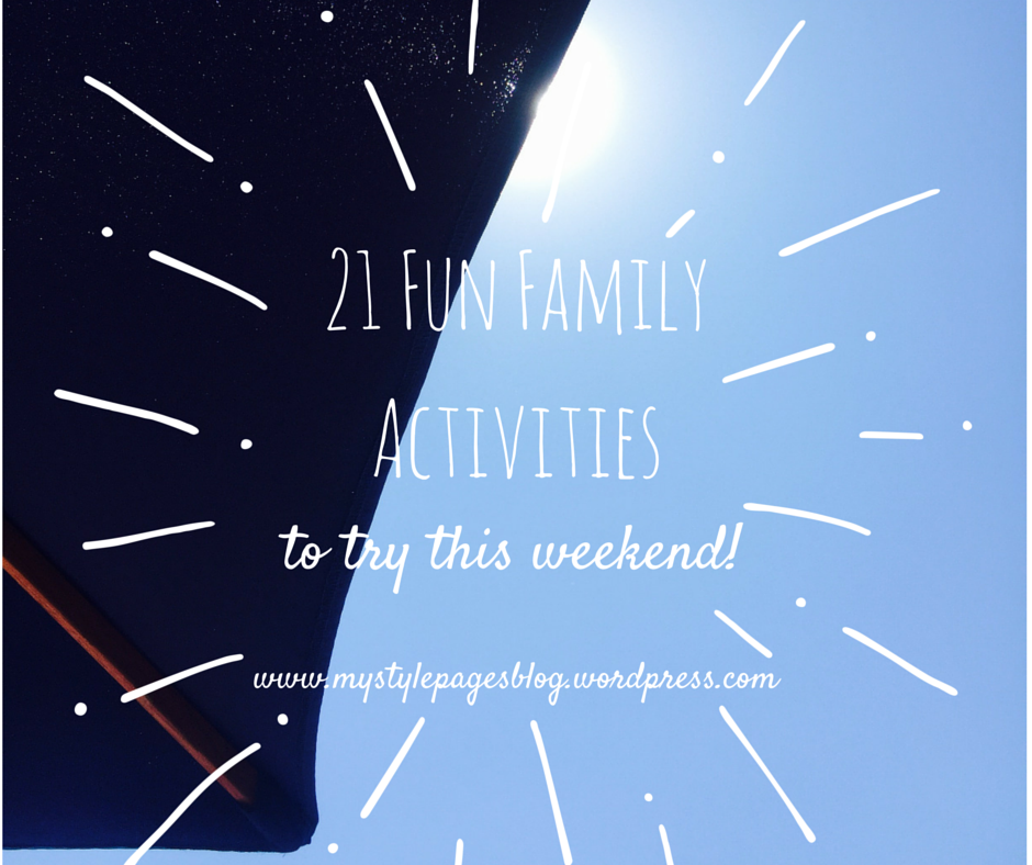 21 Family Activities