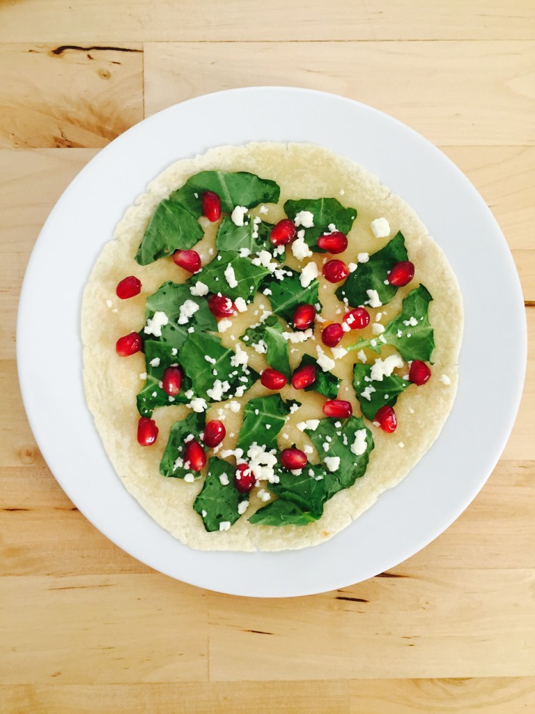 Kale, Balsamic and Pomegranate Pizza | Born To Be Bright