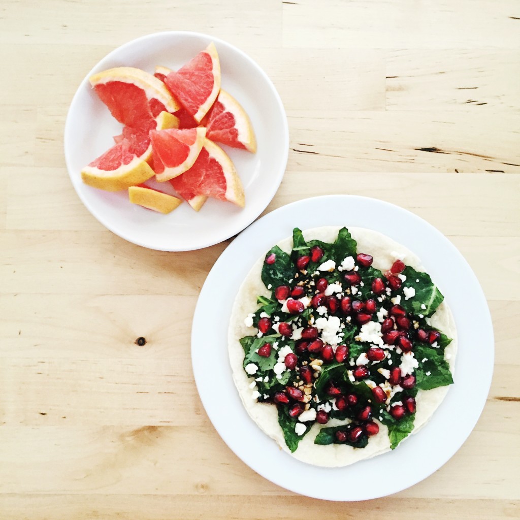 Kale, Balsamic and Pomegranate Pizza | Born To Be Bright