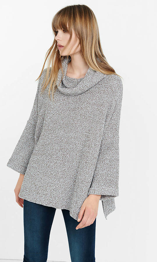 January Style Edit: Express Marl Cowl Neck Sweater