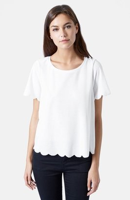 Summer Edit - Topshop Scallop Frill Tee