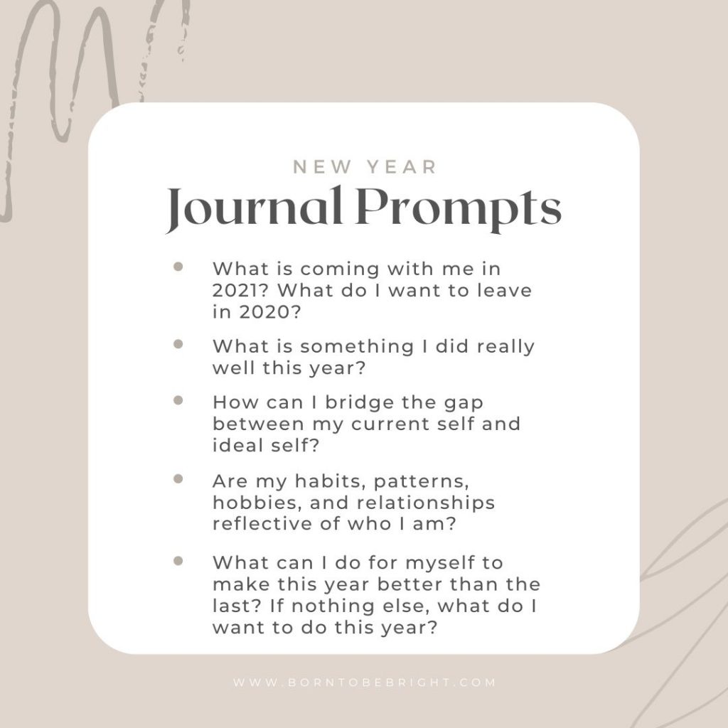 New Year Journal Prompts – Born To Be Bright